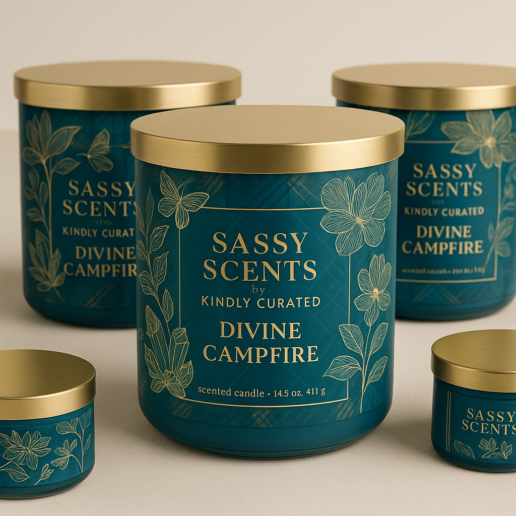 Sassy Scents by Kindly Curated – Divine Campfire Luxury Soy Candle